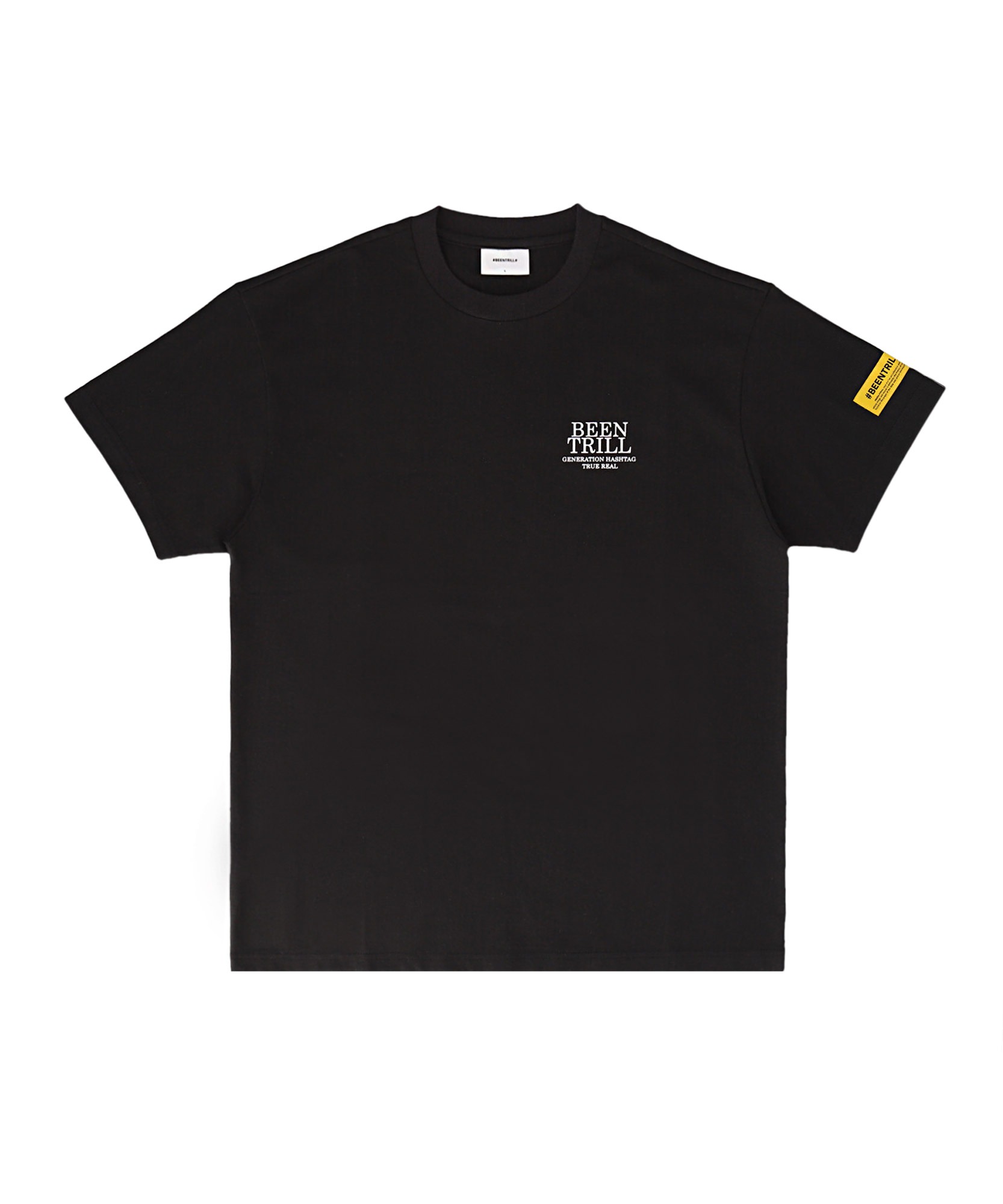 뮤지엄아트 오버핏 반팔 티셔츠(블랙)