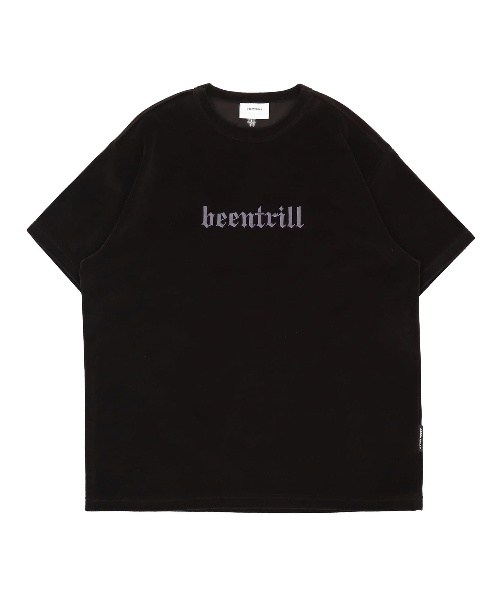 벨로아 컴포트핏 반팔 티셔츠(블랙)