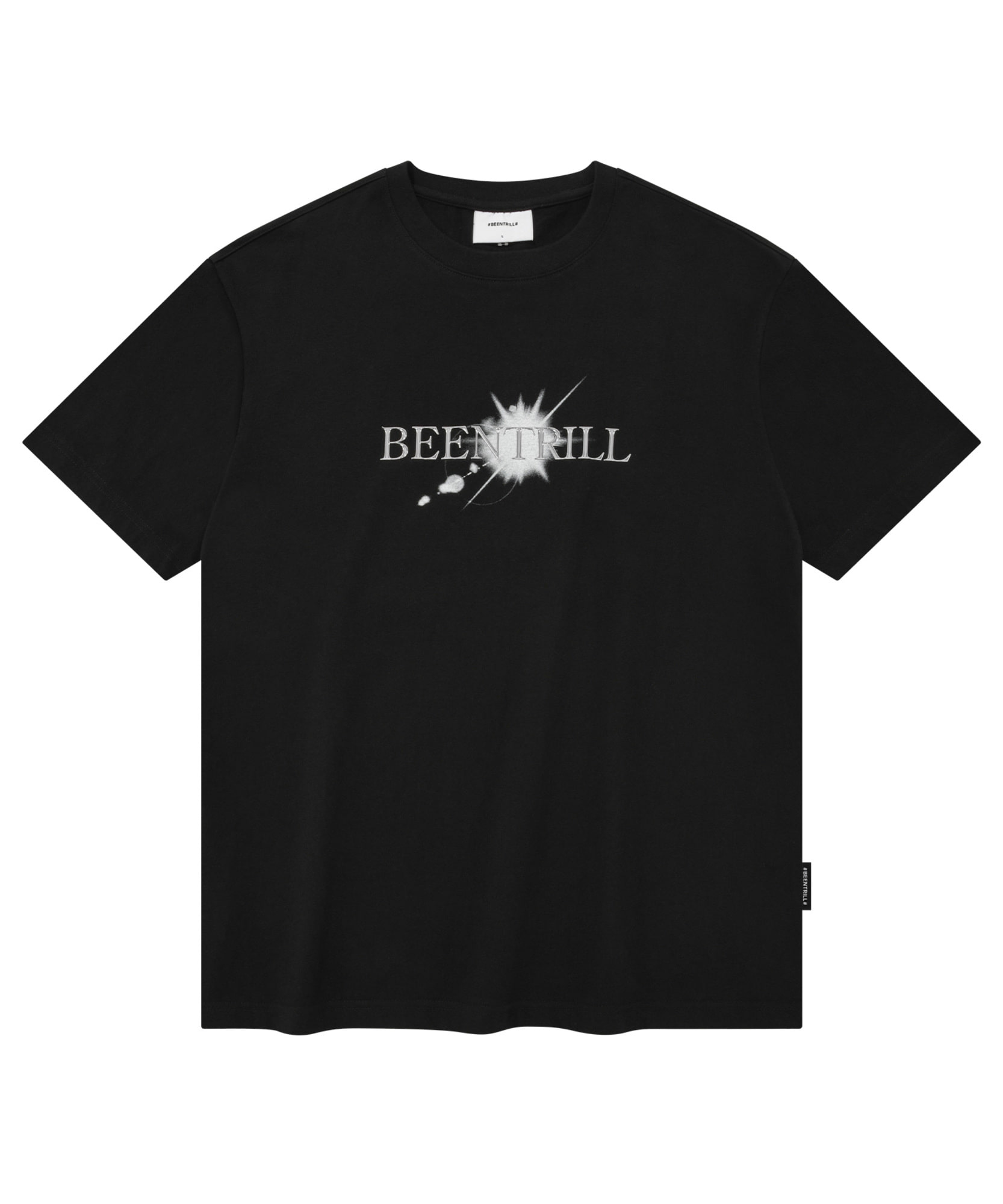 갤럭시 로고 컴포트핏 반팔 티셔츠 (블랙)